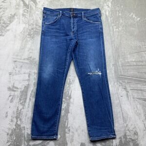 Citizens of Humanity Elsa Mid Rise Slim Fit Crop Jeans Womens Sz 31 Fits 32" USA